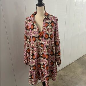 Vibrant Floral Mini Dress